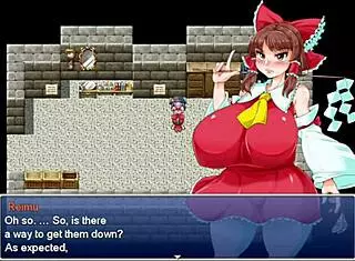 Protagonist and friend engage in anal sex with big cocks while reimu gets brainwashed part 2