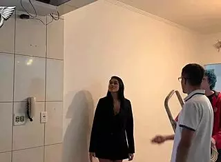Latina With Big Cock Gives Double Blowjob To Internet Guy