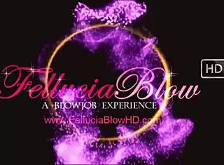 feeling her way through a hot blowjob