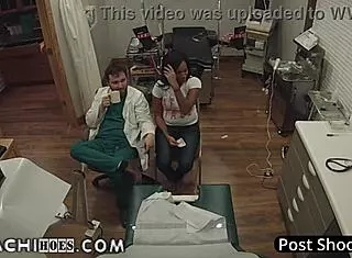 Freshman Tori Sanchez Receives Physical Exam from Doctor Tampa in Florida.