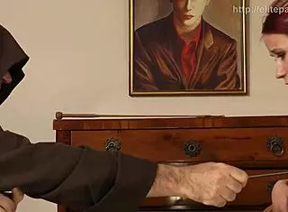 Naked slave endures whipping and spanking in private custom BDSM session