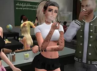 Classroom Orgy In Sims 4 Porn Video!
