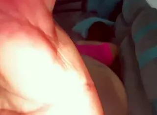 Latina bent over gives monster cock blowjob