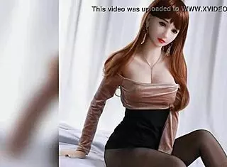 sexy asian fuck doll in action