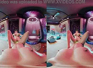 Judy Alvarez And Panam Palmer Scissor With Glowing Dildo