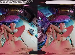 Judy Alvarez And Panam Palmer Scissor With Glowing Dildo