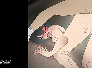 Penny Parker Ditabok Keras di Adegan Toko Hentai