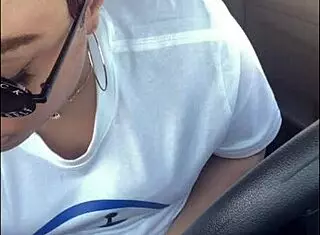 caught feeling so excited in car