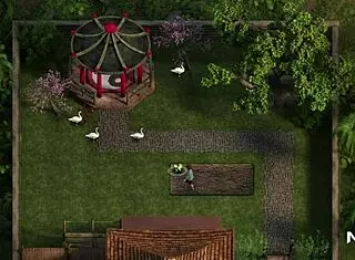 Treasure of Nadia - hand squeeze as she takes throat e1 53.