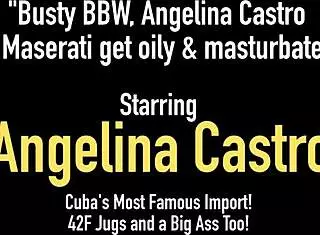 busty bbw angelina castro in a casual scene.