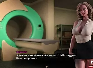 Treasure of Nadia - hand squeeze as she takes throat e1 53.