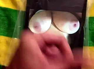 Tribute to cumslutgigi with big tits and monster cock masturbation.