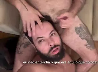 Bearded Man Performs Blowjob On 41 Cocks