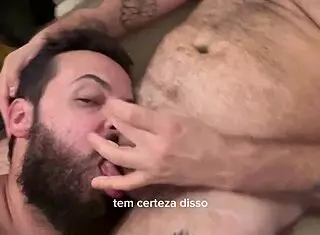Bearded Man Performs Blowjob On 41 Cocks