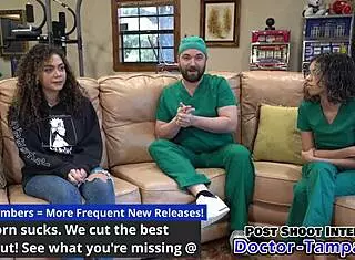 Doctor Tampa conducts Mara Luvs’ first gyno exam ever