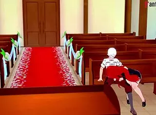 Parasoul Gives Public Blowjob in Skullgirls Cartoon Outdoor Scene