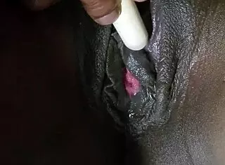 pretty ebony pussy close up