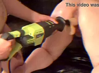 Watch This Sawzall Fuck Machine Pound Ass!