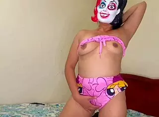 Alone, she touches herself desiring hard penetration in pussy and ass, stepmother provokes with homemade porn