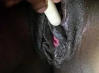 pretty ebony pussy close up