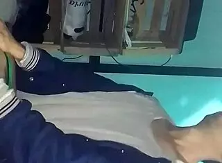 i put on green buccaneers, she sucks my cock and we fuck doggystyle