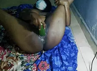 Lilysweetkiss dreams of wild cucumber fucking at night