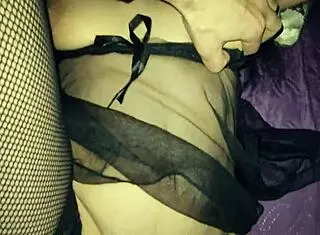 Homemade sex featuring ass and stockings