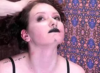 Does she get throat fucked rough with deepthroat and choking?