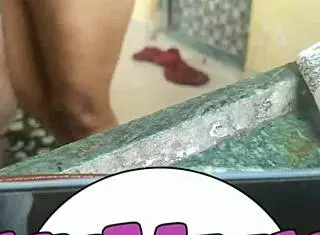 amateur maid gets creampie in kitchen after bent over