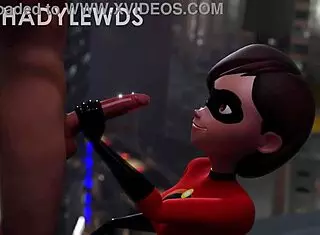 yo, check helen parr giving a wild handjob on the rooftop, insane 3d action!