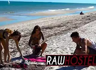 Casual Brunette Teen Enjoys Deep Throat in Bondage Scene