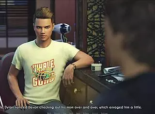 A Wife And Stepmother Play Game Together Intensely