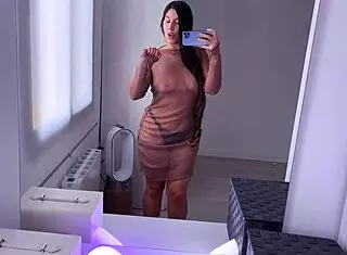 trying on see-through clothes haul