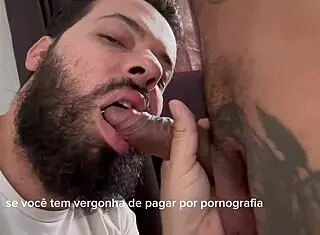 I sucked 41 cocks today, the bearded man says