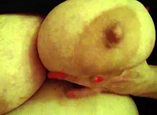 i'm playing with my huge tits right here in the office at work