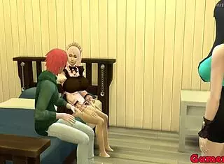 Sakura and hinata wait for sasori in the room for a trio