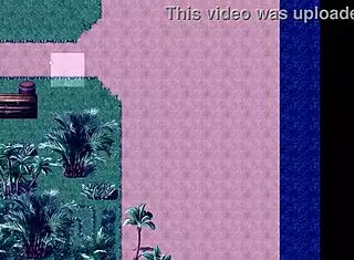 Opálená dívka Natsuki v hentai hře Ep 9 močí venku v noci