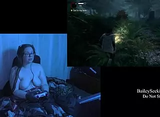 naked alan wake play through part 7, loving these big natural tits! 😍