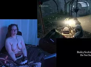 naked alan wake play through part 7, loving these big natural tits! 😍