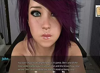 wvm 28 purple haired teen looks hot naked with big tits