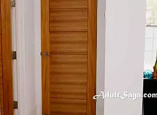 ebony girls ride mysterious white cock in threesome, mixing girl on girl in sink