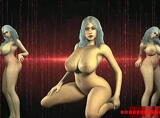 I give jerk off instructions in this 3D animation with big tits and ass.