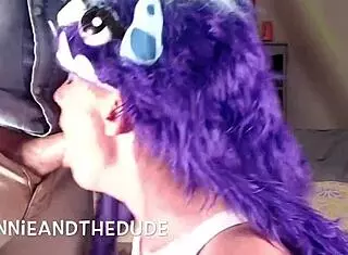 Sully Costume Slut Gets Face And Pussy Fucked!