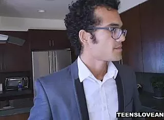 I watch blonde cutie Natalia Starr take deep anal stretching with monster cock, it's intense