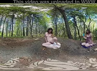 Tempting Yanks VR Turquoise Outdoors in 3D