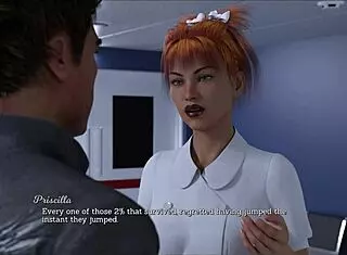 Brunette Takes Leap of Faith