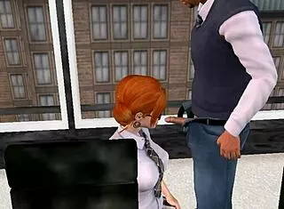 I explore office fantasies in 3D