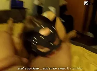 Challenge fucking my boyfriend without hands with pegging and rimming.