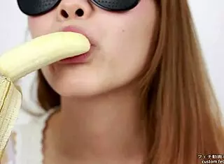 Japanese Women Lick Bananas In Fetish Oral Play