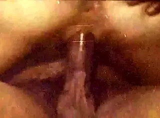 Bold Vintage Interracial Threesome Porn